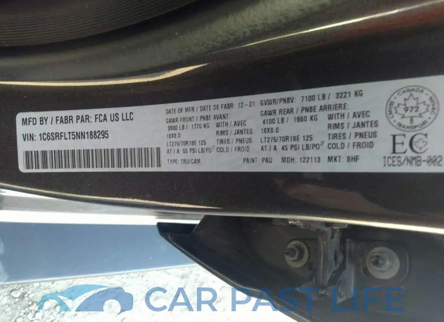 1C6SRFLT5NN188295# 9
