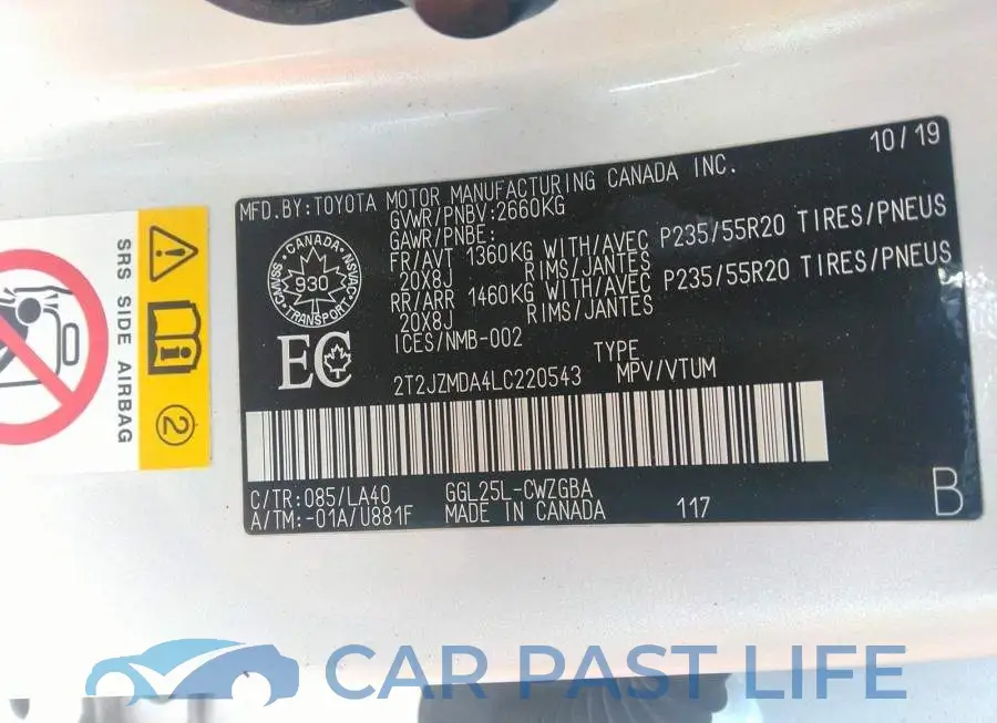 2T2JZMDA4LC220543# 9
