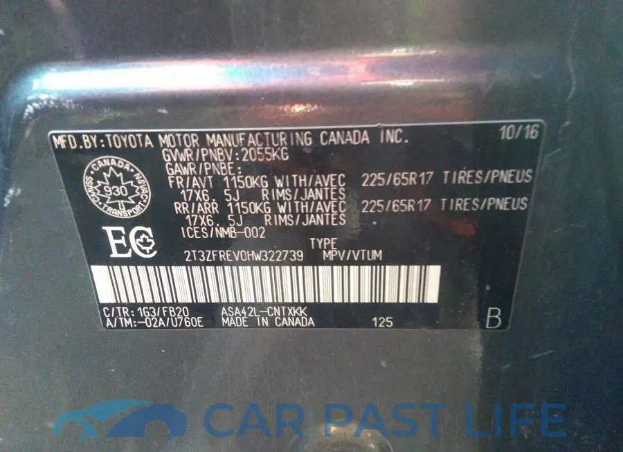 2T3ZFREV0HW322739# 9