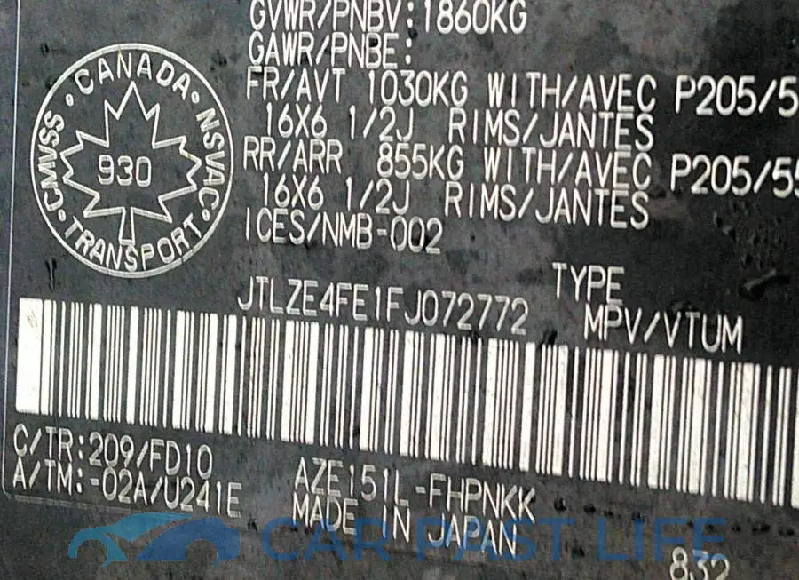 JTLZE4FE1FJ072772# 9