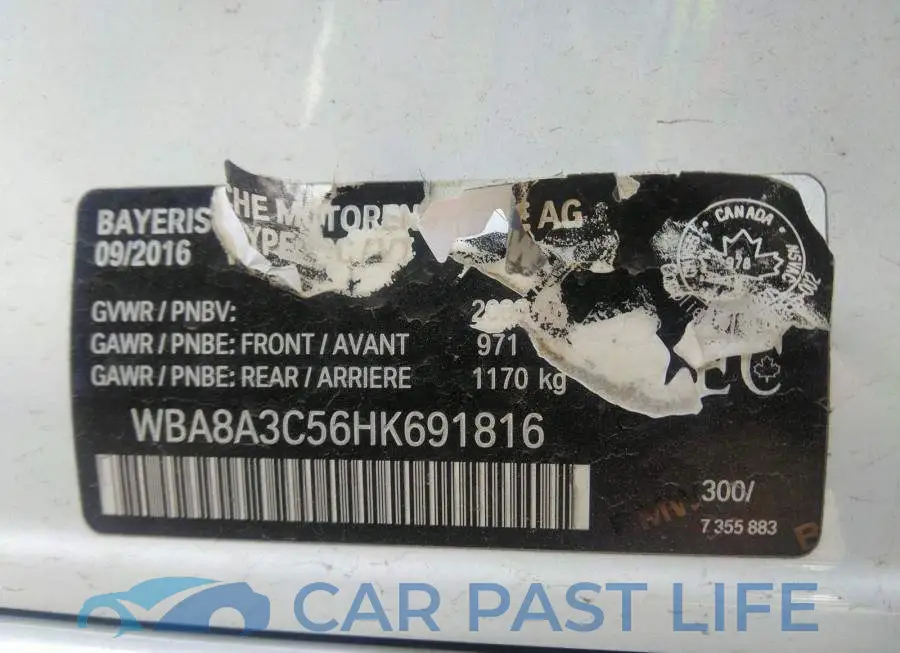 WBA8A3C56HK691816# 9