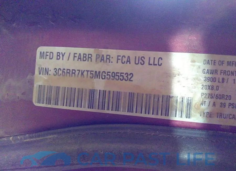 3C6RR7KT5MG595532# 9