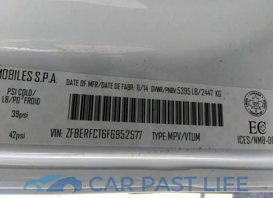 ZFBERFCT6F6952577# 9