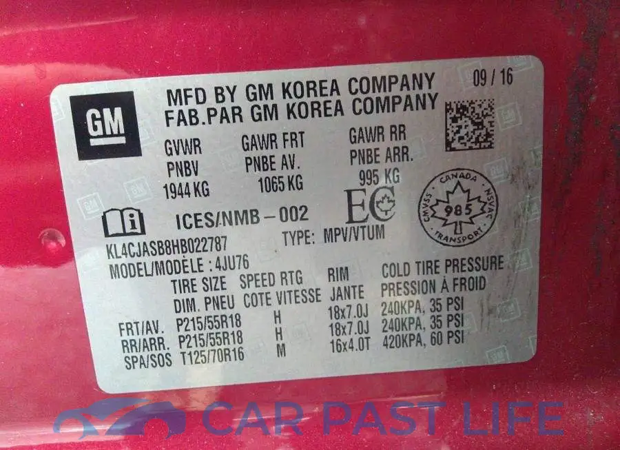 KL4CJASB8HB022787# 9