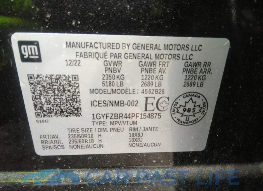 1GYFZBR44PF154875# 9