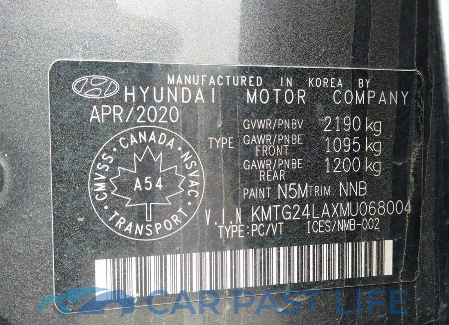 KMTG24LAXMU068004# 9