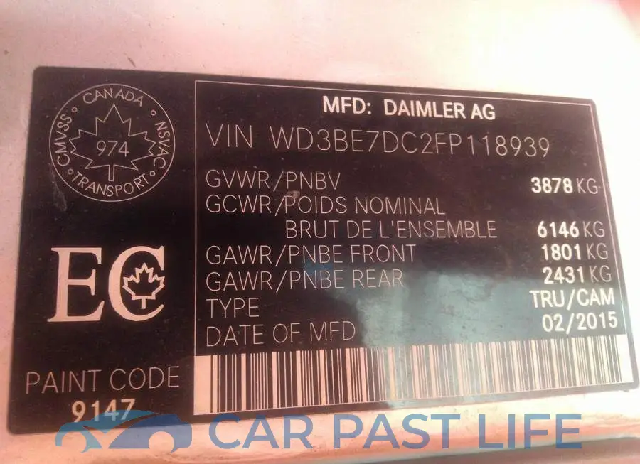 WD3BE7DC2FP118939# 9