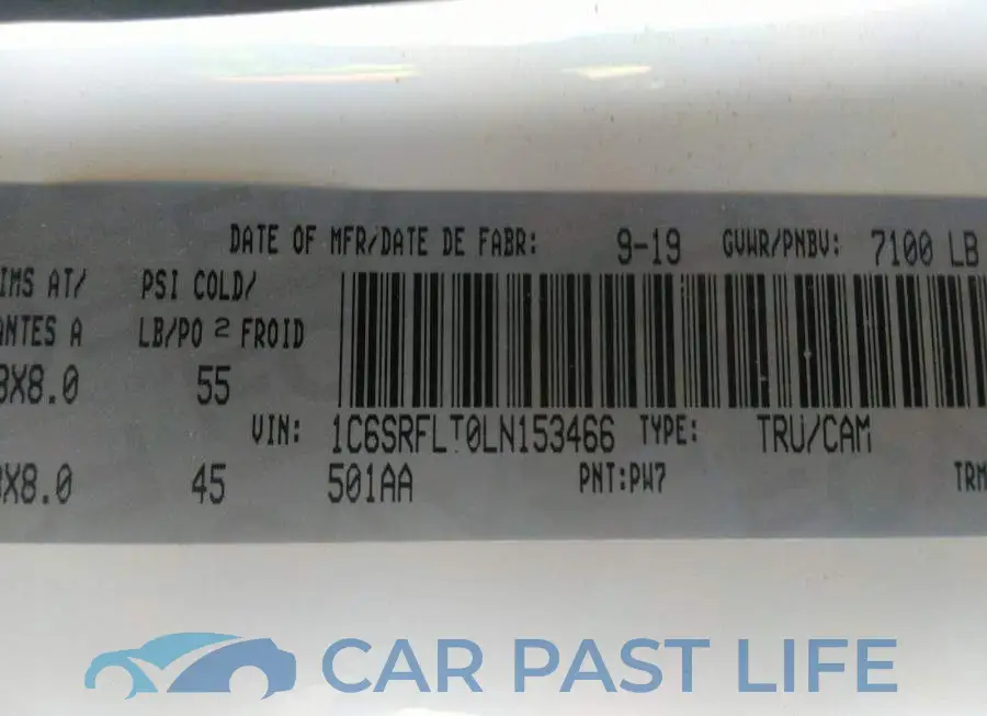 1C6SRFLT0LN153466# 9