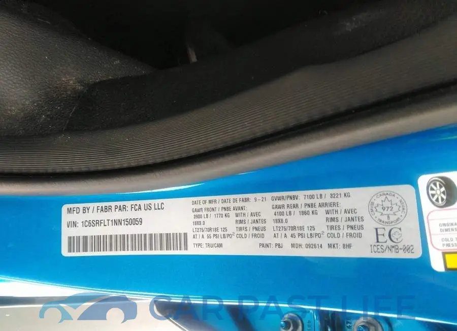 1C6SRFLT1NN150059# 9