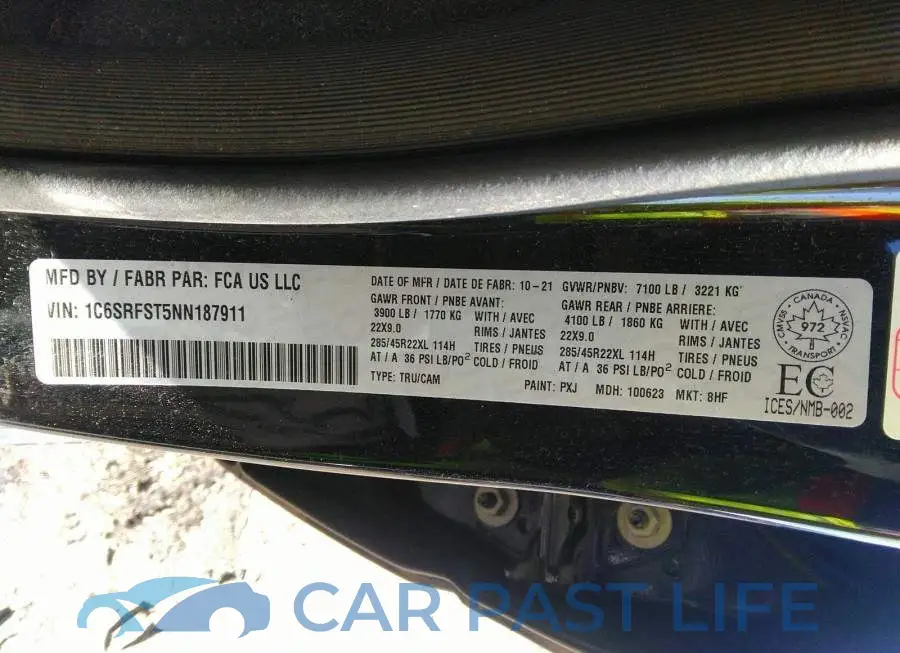 1C6SRFST5NN187911# 9