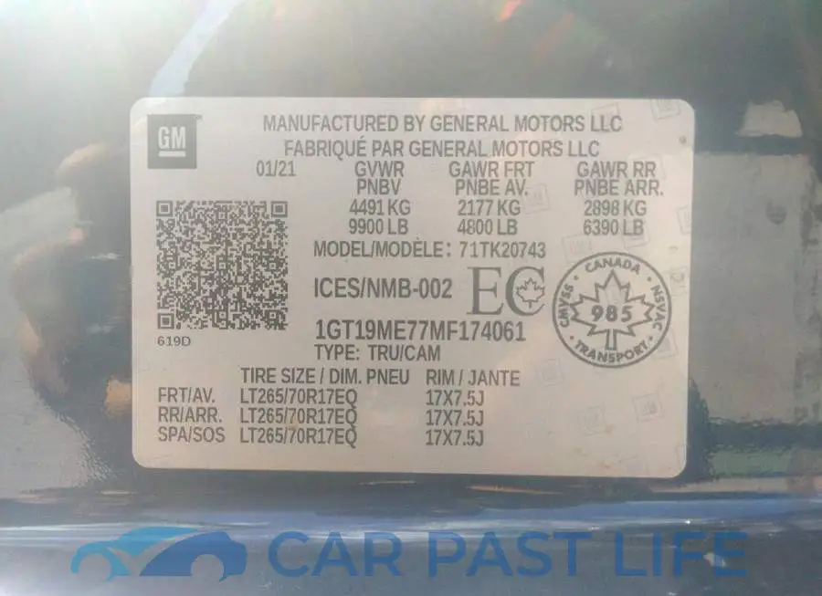 1GT19ME77MF174061# 9