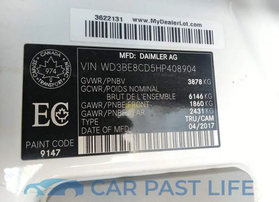 WD3BE8CD5HP408904# 9