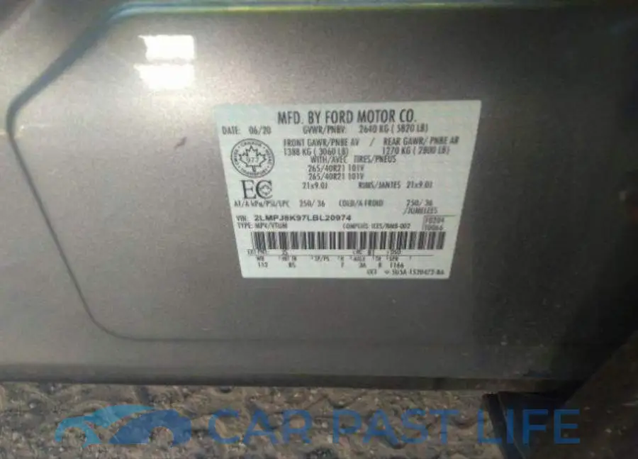 2LMPJ8K97LBL20974# 10