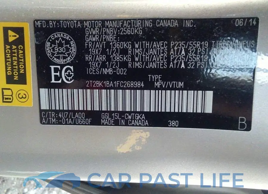 2T2BK1BA1FC268984# 9