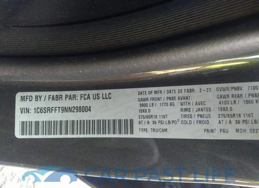1C6SRFFT9NN298004# 9