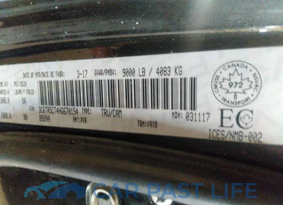 3C6TR5CT4HG670154# 9