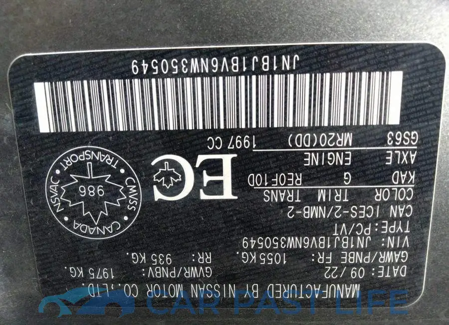 JN1BJ1BV6NW350549# 9
