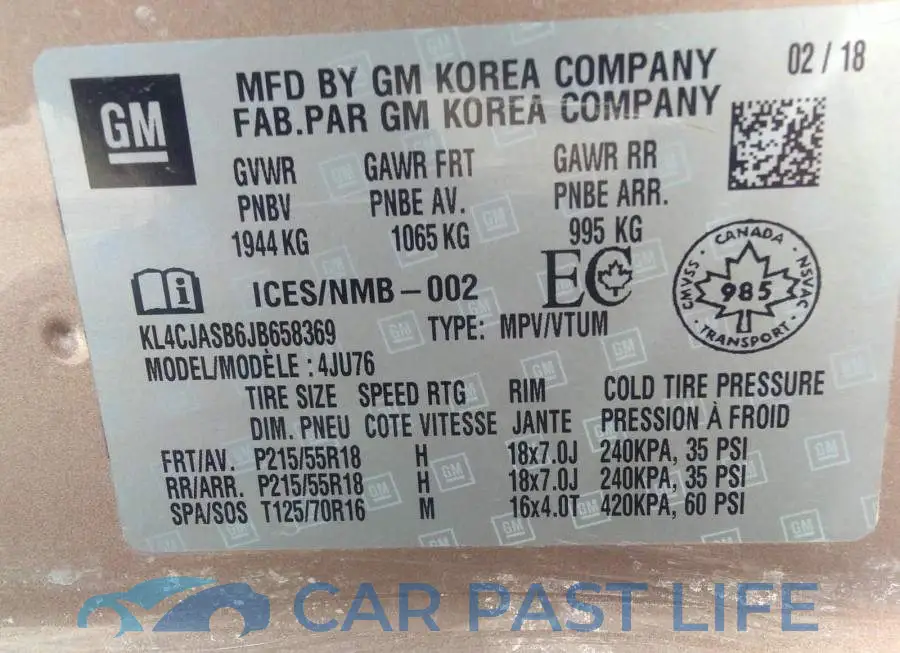 KL4CJASB6JB658369# 9