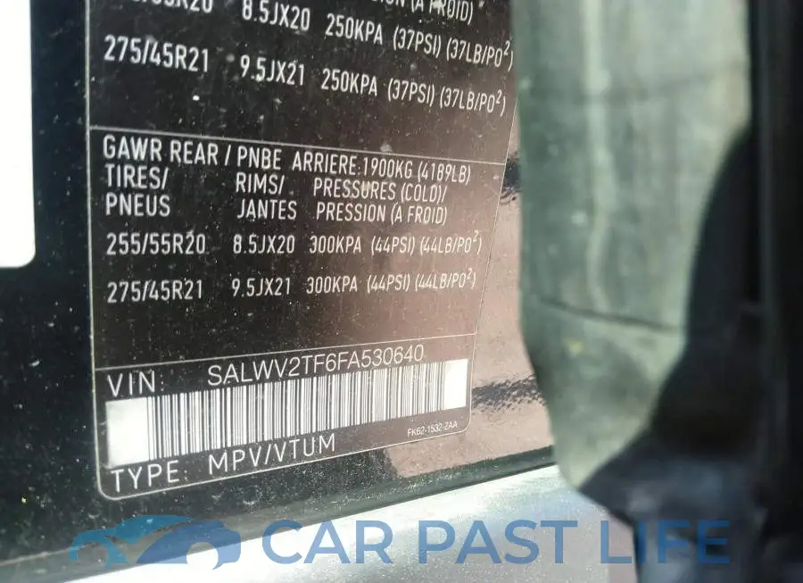 SALWV2TF6FA530640# 9