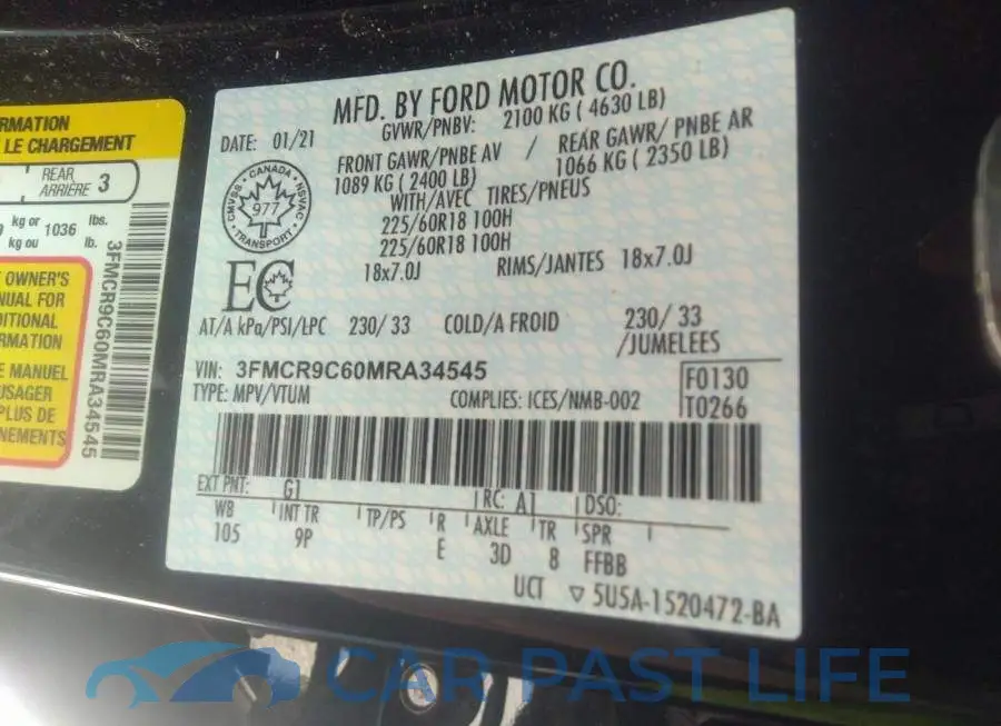 3FMCR9C60MRA34545# 9