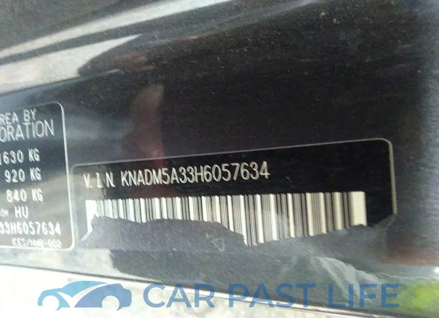 KNADM5A33H6057634# 9