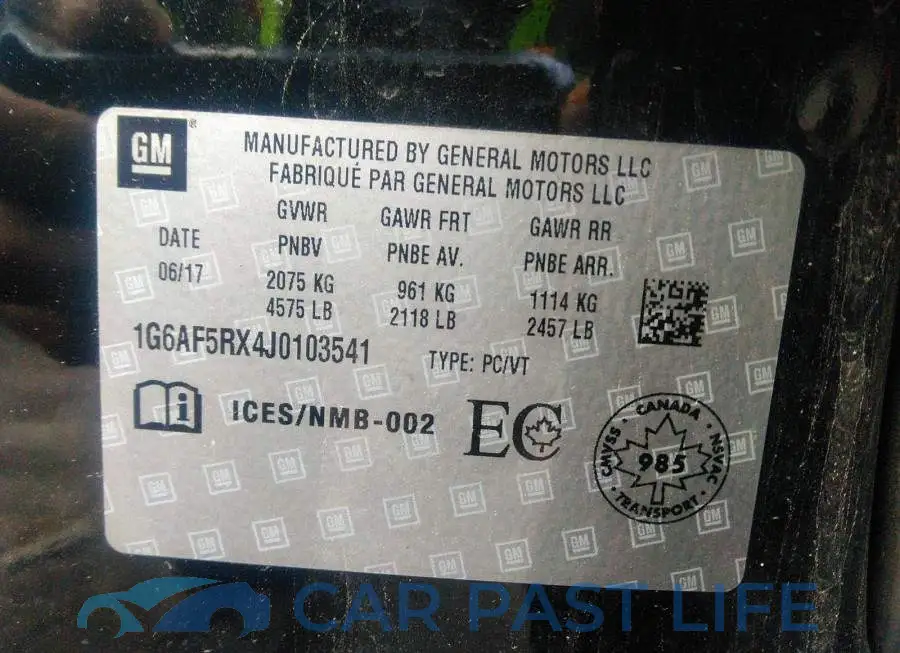 1G6AF5RX4J0103541# 9