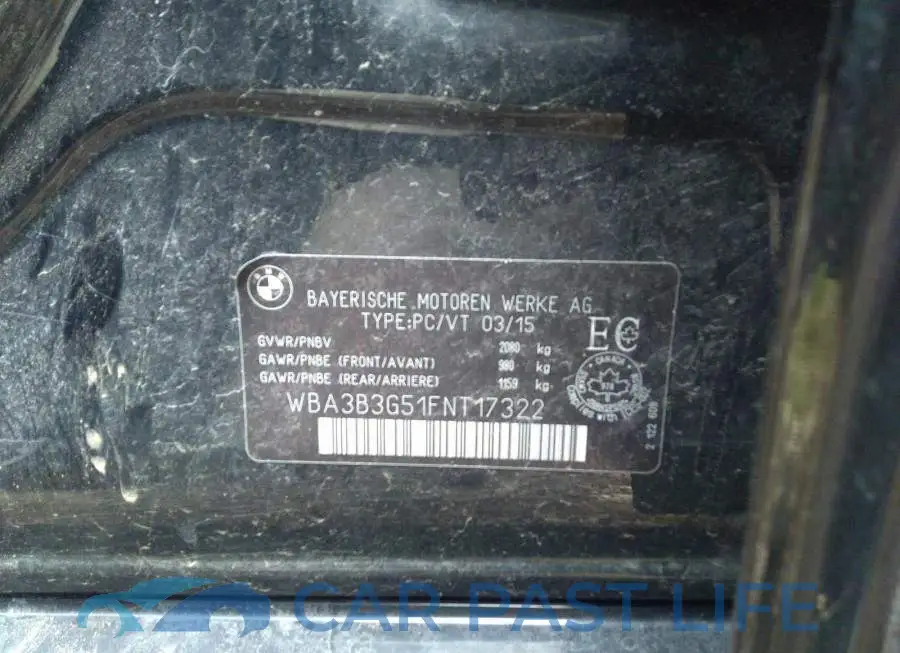 WBA3B3G51FNT17322# 9