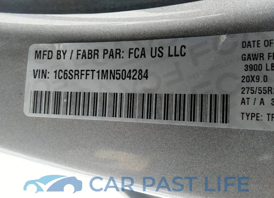 1C6SRFFT1MN504284# 9