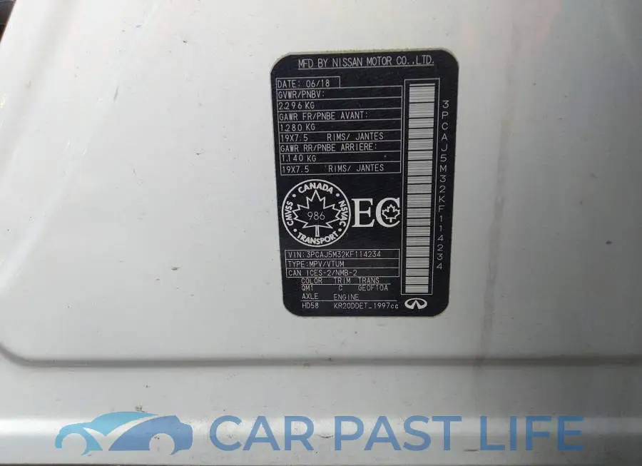 3PCAJ5M32KF114234# 9
