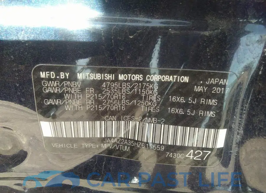 JA4AZ2A35HZ611559# 9