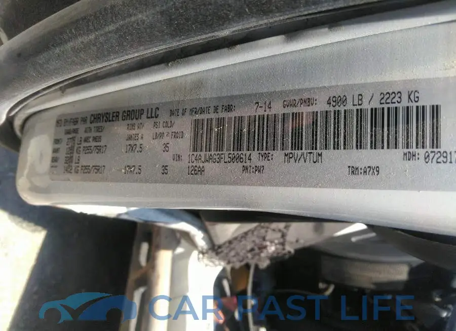 1C4AJWAG3FL500614# 9