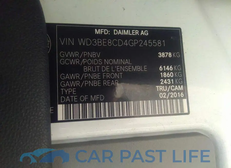 WD3BE8CD4GP245581# 9