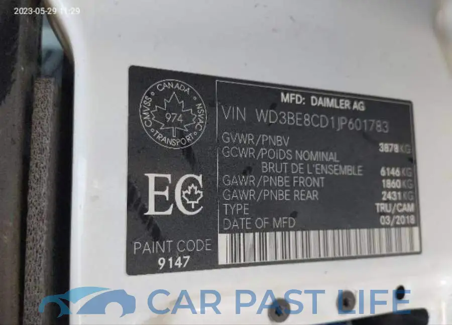 WD3BE8CD1JP601783# 9
