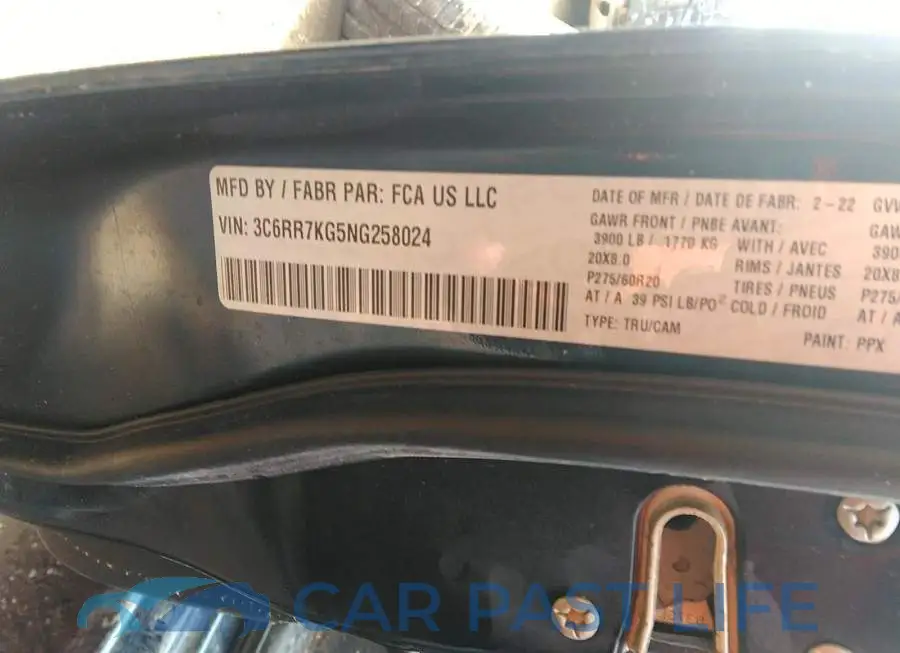 3C6RR7KG5NG258024# 9