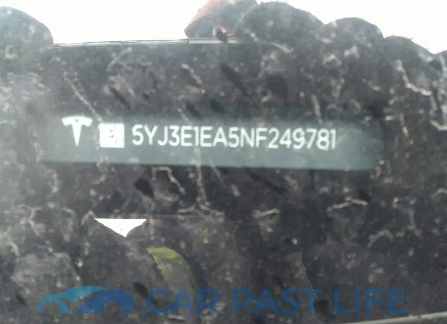 5YJ3E1EA5NF249781# 9