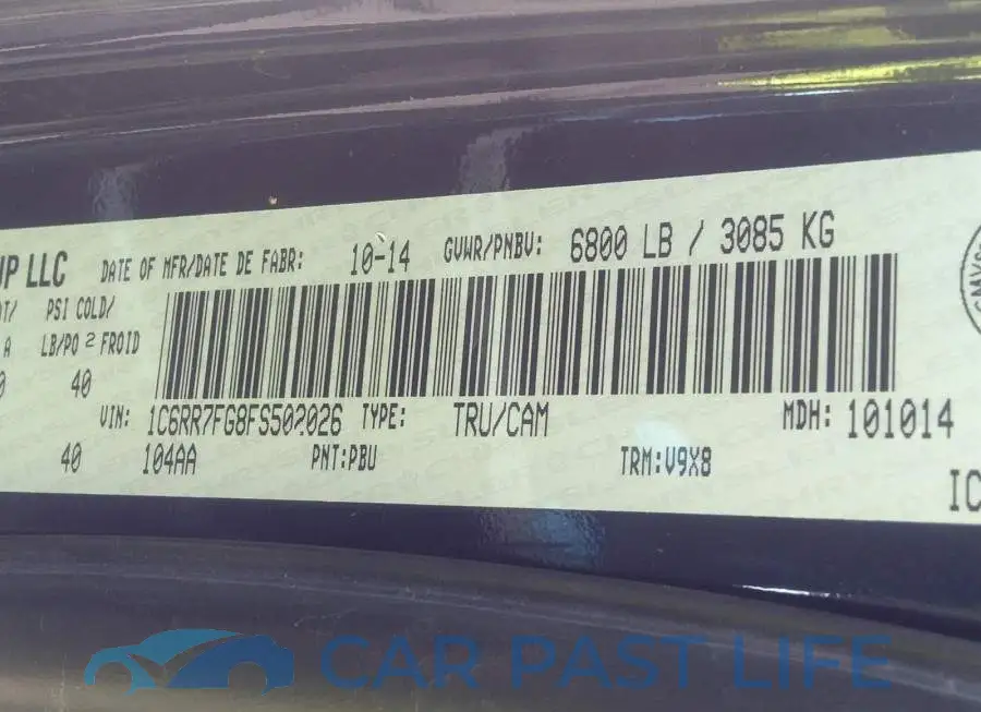 1C6RR7FG8FS502026# 9