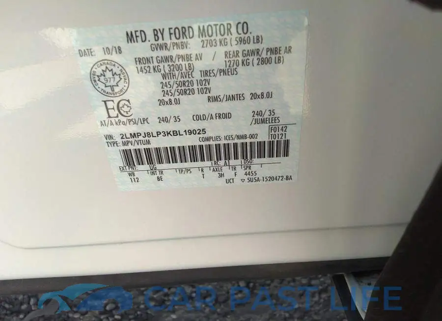 2LMPJ8LP3KBL19025# 9