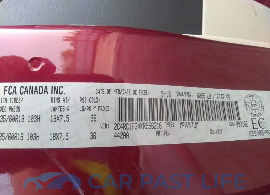 2C4RC1FG4KR556216# 9