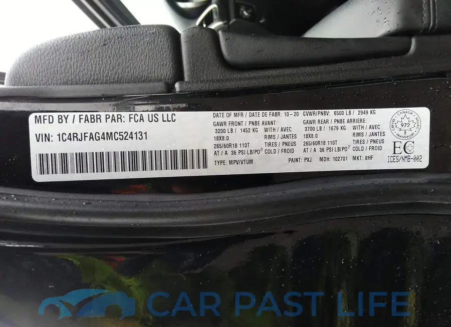 1C4RJFAG4MC524131# 9