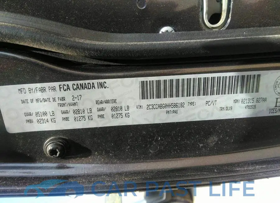 2C3CCABG0HH586182# 9