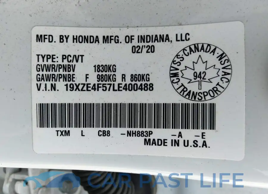 19XZE4F57LE400488# 9