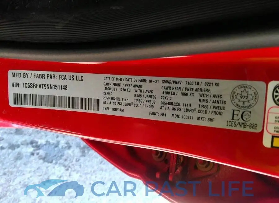 1C6SRFVT9NN151148# 9