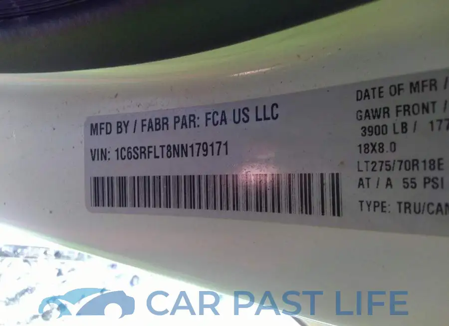 1C6SRFLT8NN179171# 9