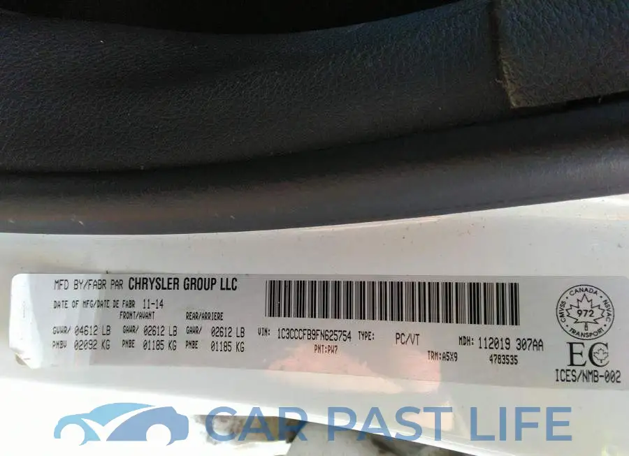 1C3CCCFB9FN625754# 9