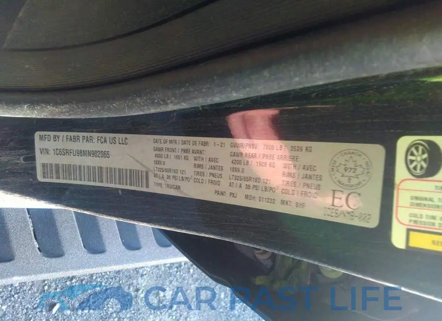 1C6SRFU98MN902065# 9
