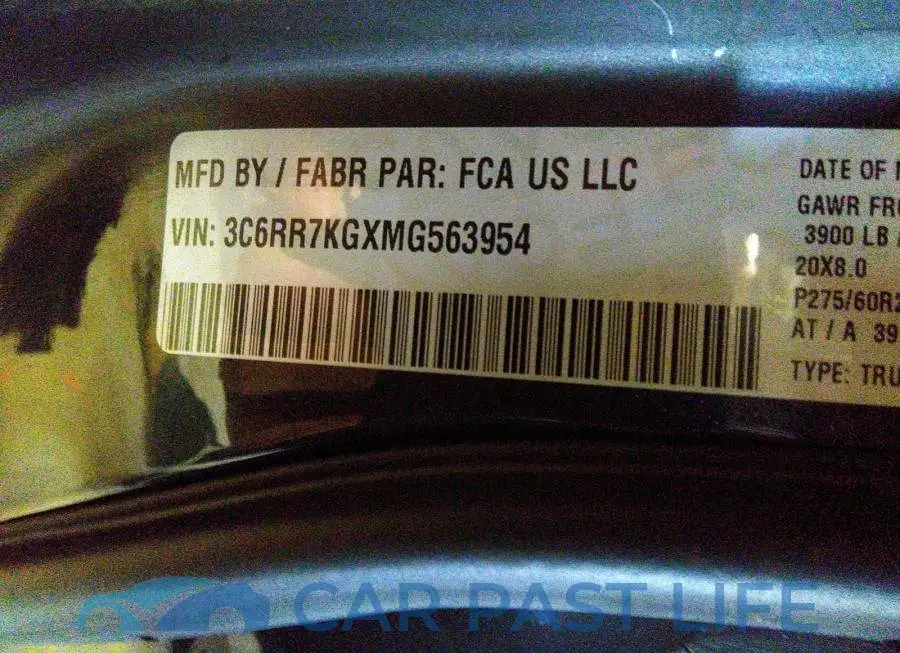 3C6RR7KGXMG563954# 9