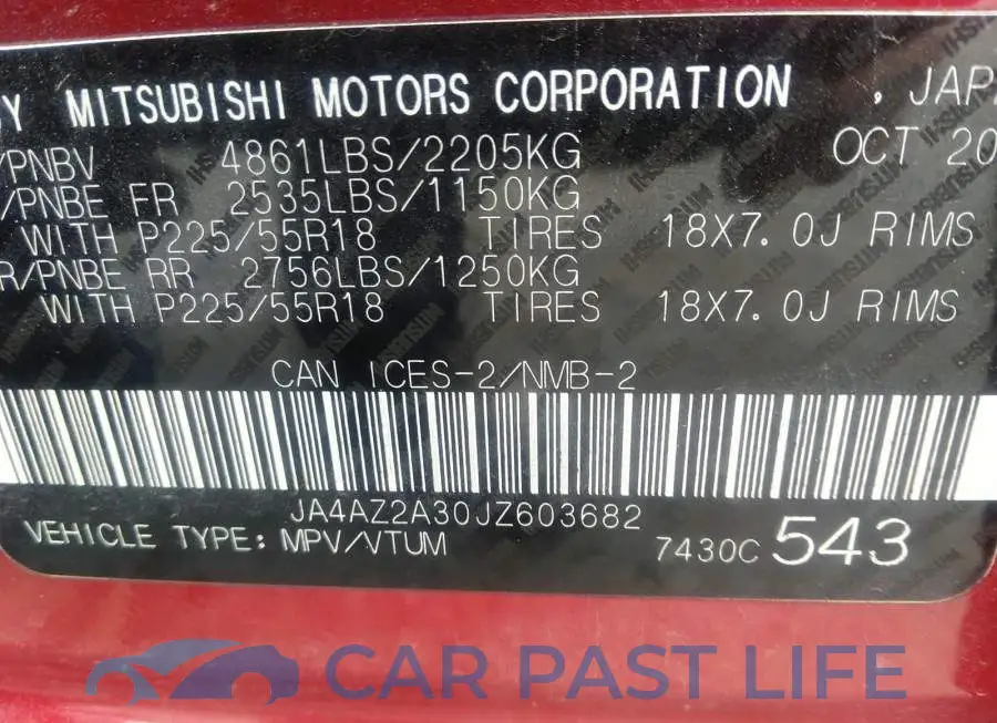 JA4AZ2A30JZ603682# 9