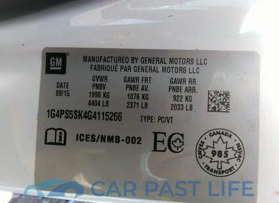 1G4PS5SK4G4115266# 9