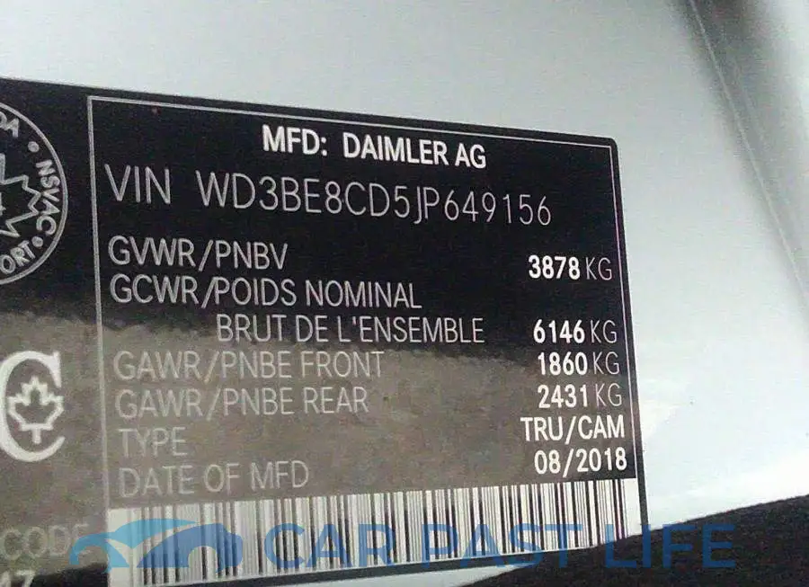 WD3BE8CD5JP649156# 9