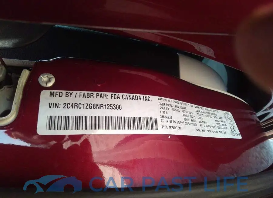 2C4RC1ZG8NR125300# 9